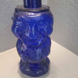 WC cobalt blue decanter 9 inch
